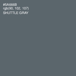 #5A666B - Shuttle Gray Color Image